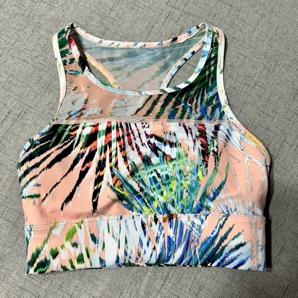 Fabletics Marcia Sports Bra In Marbella Tropical Floral Print Small - Picture 4 of 11